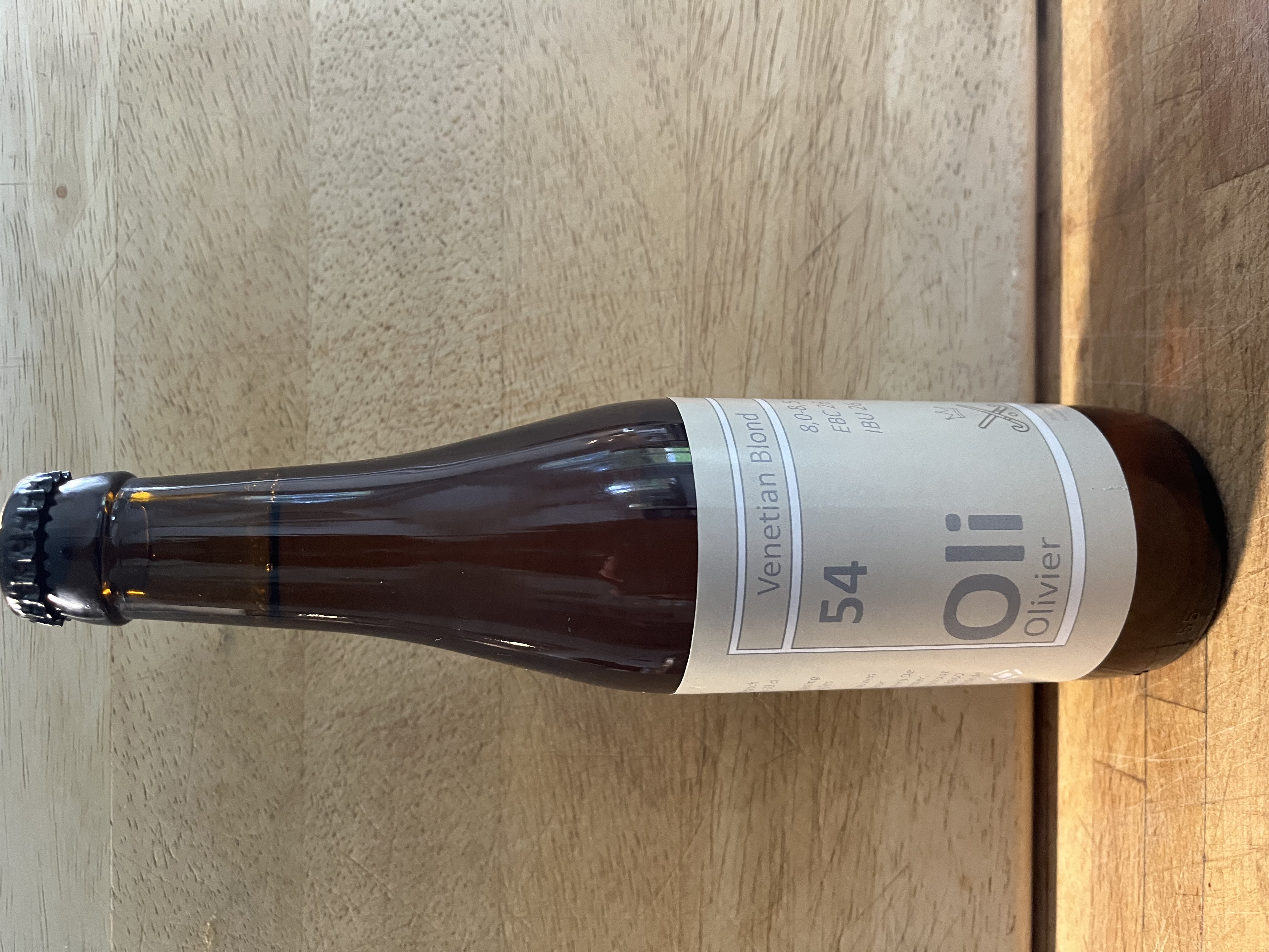 Bouteille de bière Oli 54 Venetian Blond